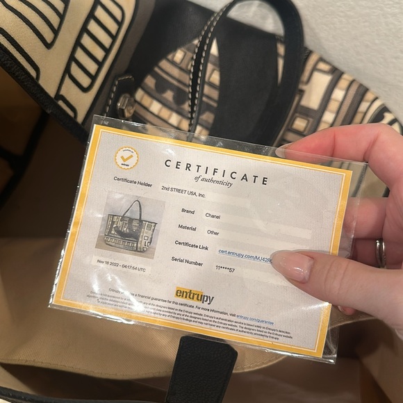 Chanel Printed Leather Tote - Picture 2 of 11